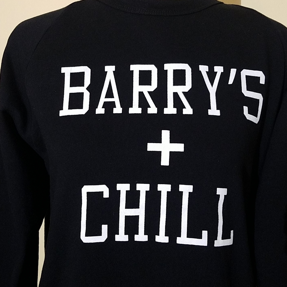 Barry's Bootcamp'Barry's+Chill' Black Sweatshirt S - Picture 4 of 11
